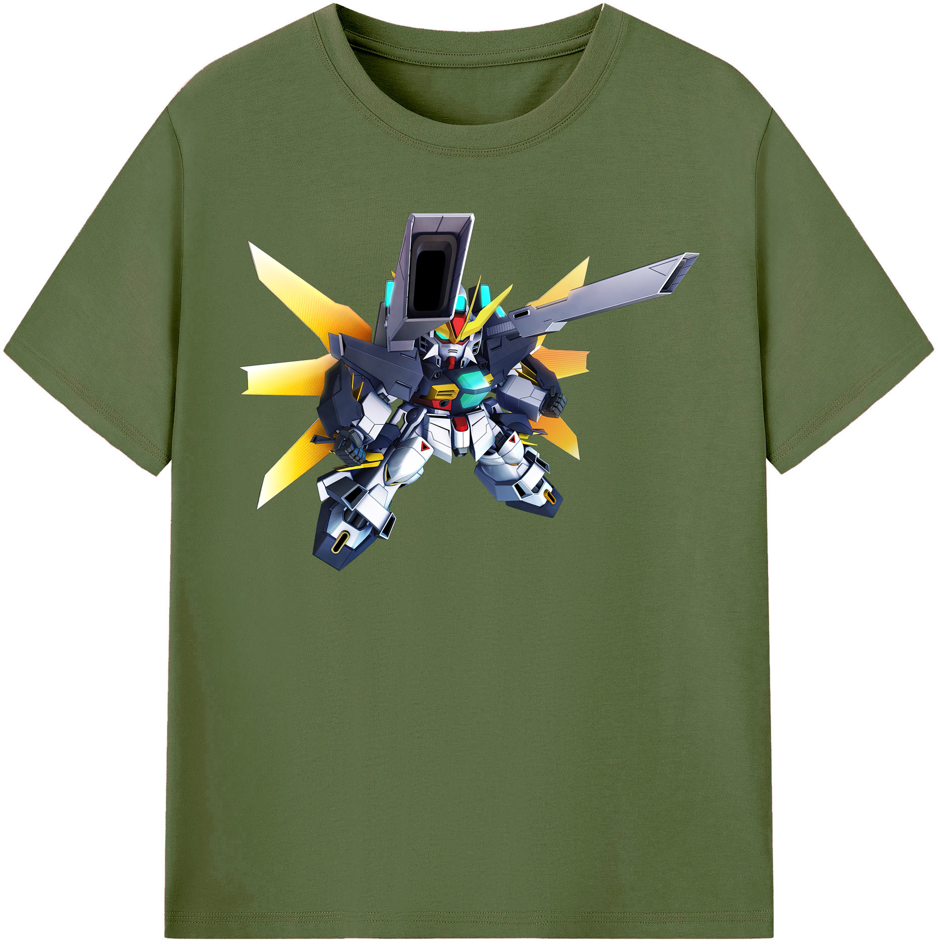 （画像用） 機動戦士ガンダム Mobile Suit Gundam 綿100％半袖Tシャツ（フロントプリント）